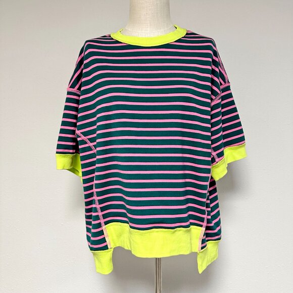 *NEW* Boutique Striped Oversized Tee - Picture 2 of 7